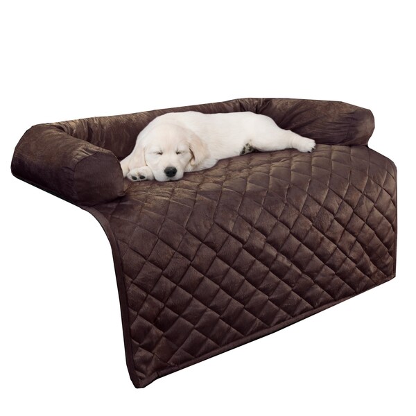 Pet Adobe Pet Adobe Furniture Protector Pet Cover with Bolster - Brown - 35x35 772858TAC - main